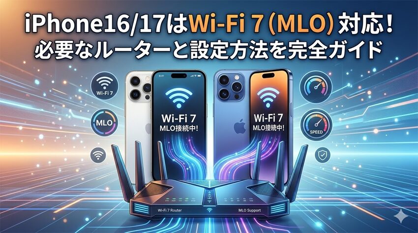 【確定】iPhone16/17はWi-Fi 7（MLO）対応！必要なルーターと設定方法を完全ガイド
