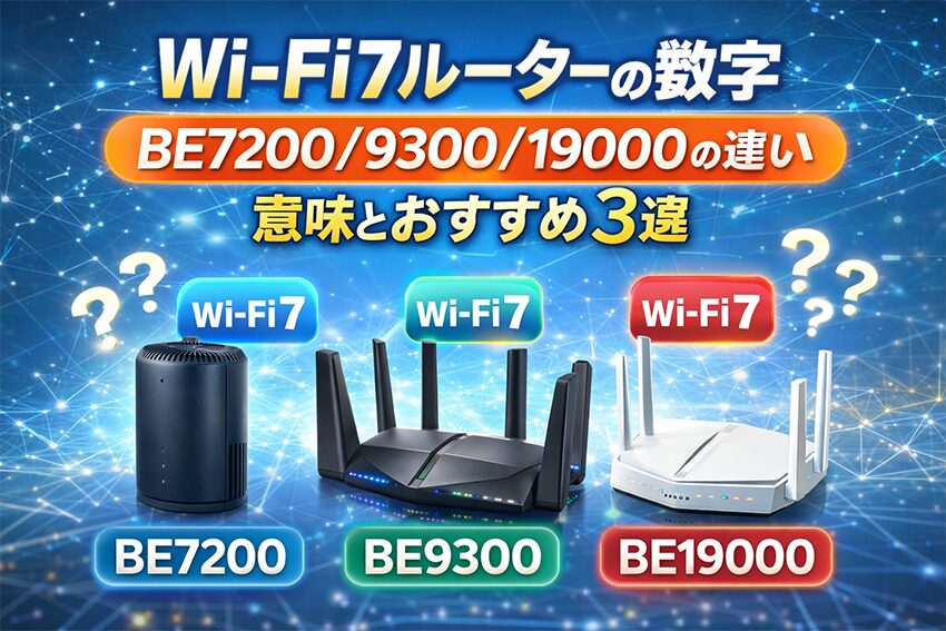 【完全版】Wi-Fi 7ルーターの「数字」の意味は？7200・9300・19000の違いとおすすめ3選